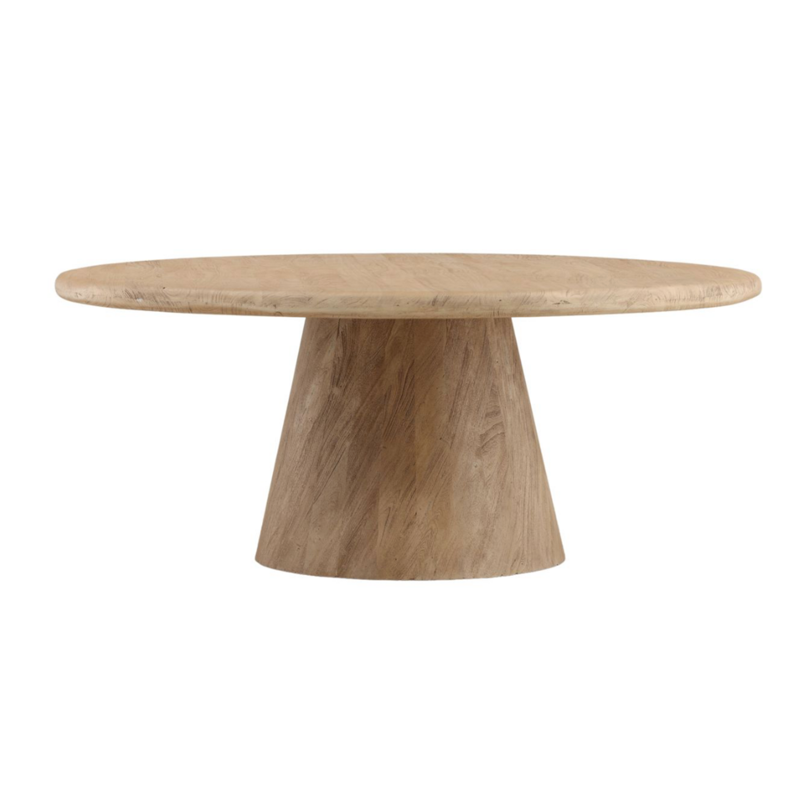 Outside The Box 72" Marci Solid Natural Acacia Wood Round Dining Table