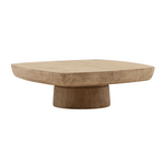 Outside The Box 48x48x16 Darin Weathered Natural Acacia Wood Square Coffee Table