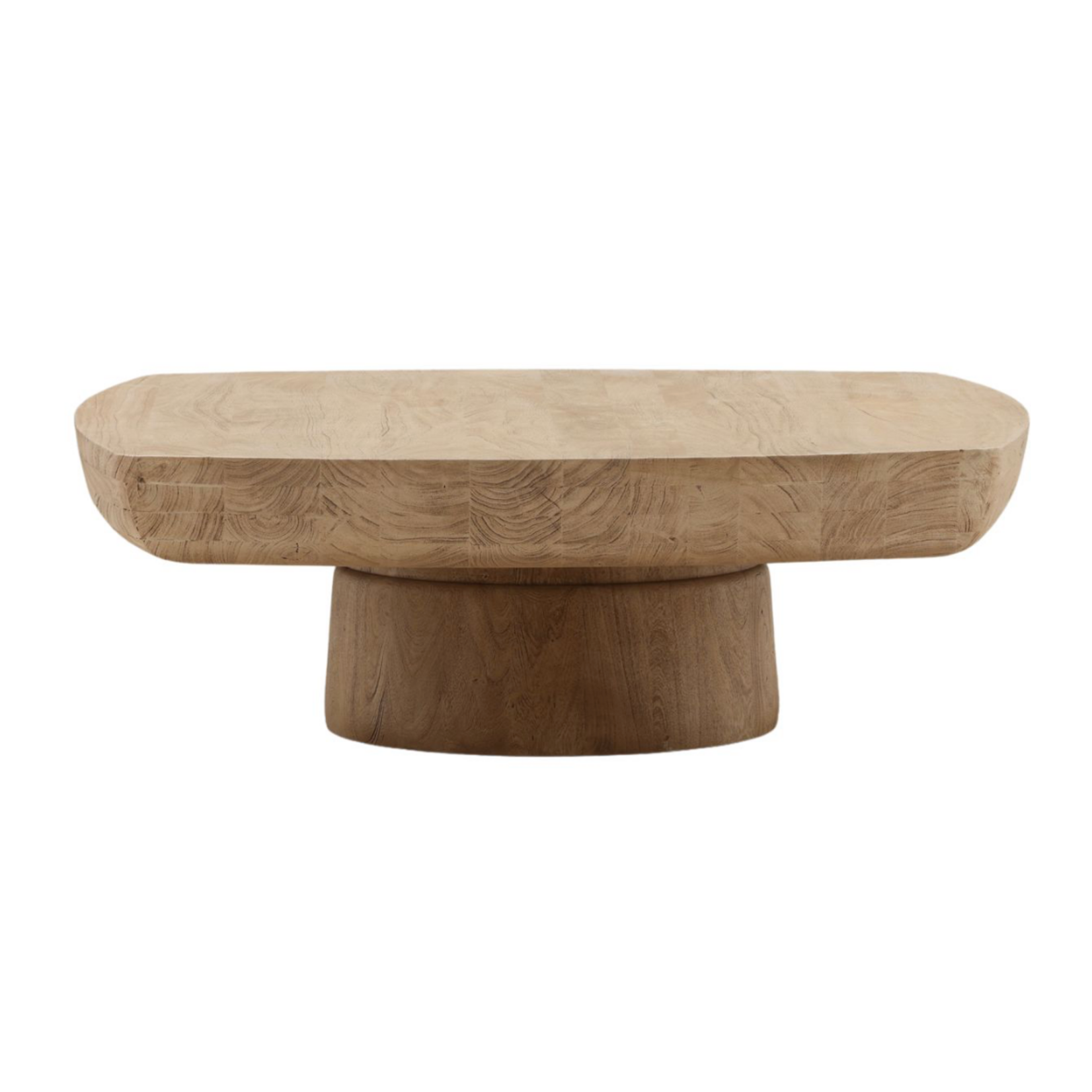 Outside The Box 48x48x16 Darin Weathered Natural Acacia Wood Square Coffee Table
