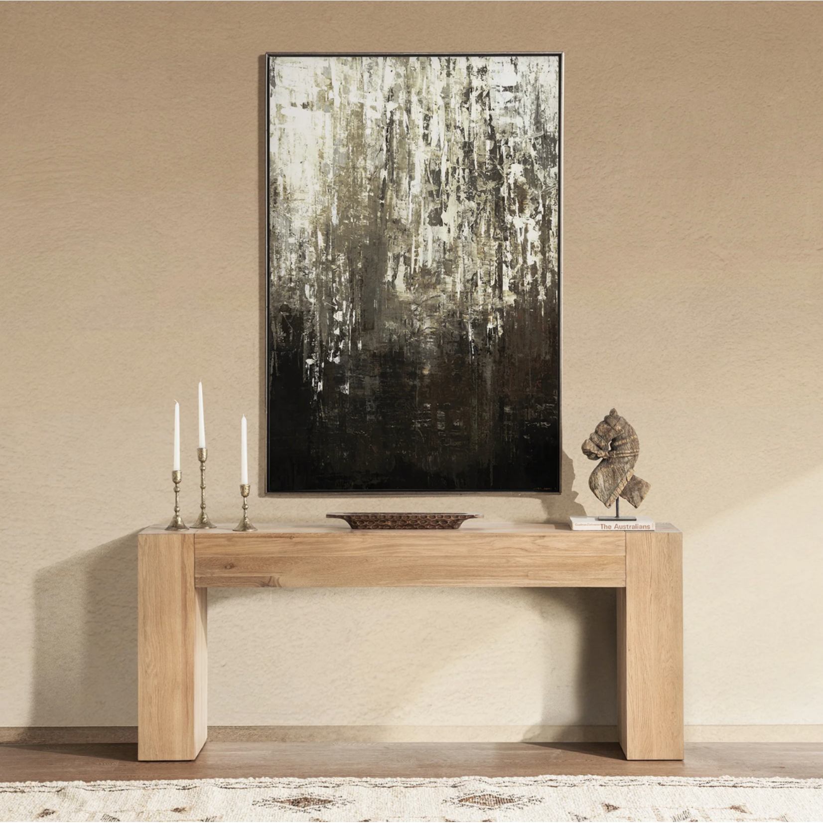 Outside The Box 72x16x30 Bristol Reclaimed Oak Console Table In Coastal Haven