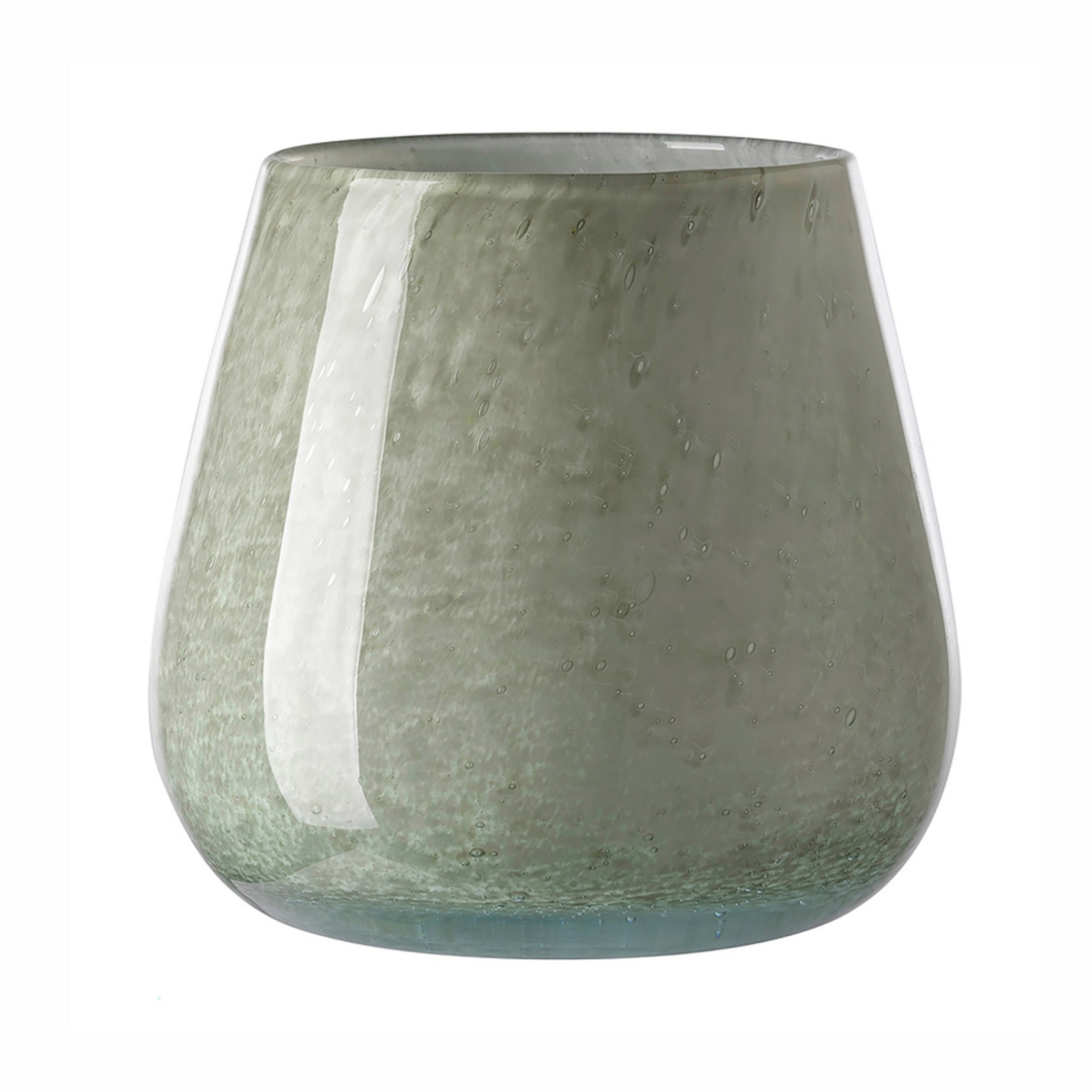 Outside The Box 7" Marly Green Glass Lantern Vase