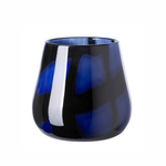 Outside The Box 7" Marly Blue Glass Lantern Vase