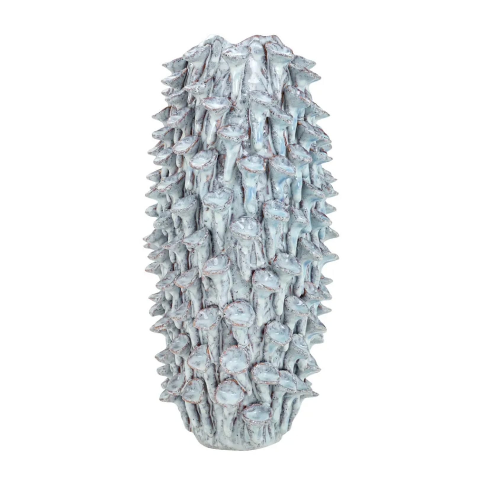 Outside The Box 14" Jorlan Blue Stoneware Textured Vase