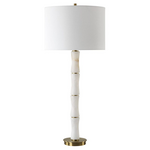 Outside The Box 32" Uttermost Unify Alabaster Bamboo Shoot Table Lamp