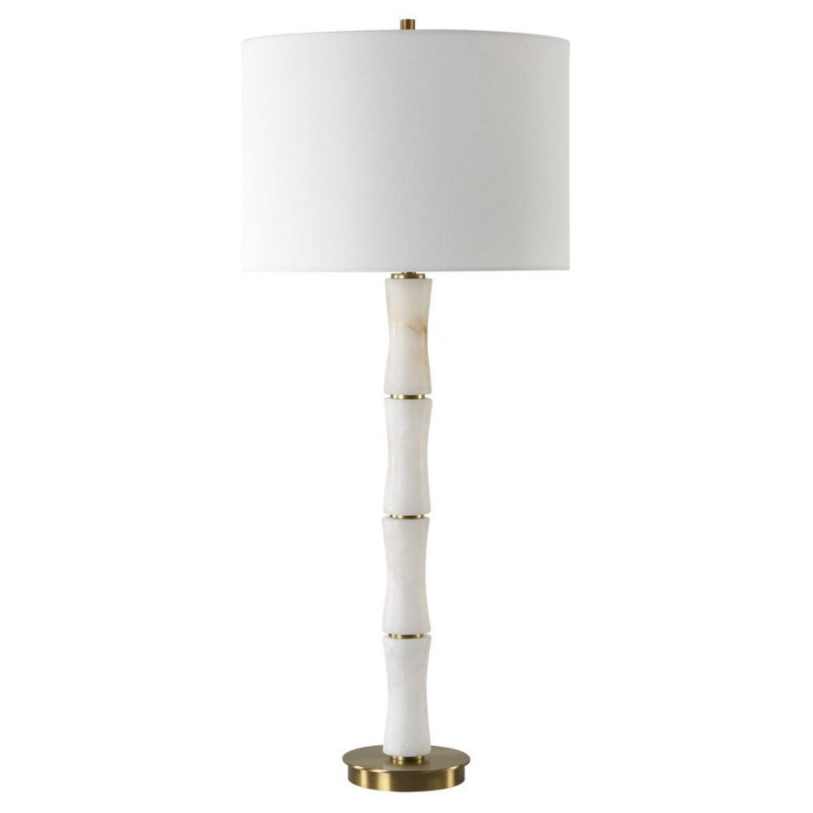 Outside The Box 32" Uttermost Unify Alabaster Bamboo Shoot Table Lamp