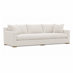 Outside The Box 86" Silas Bone White Kid Proof Performance Upholstered Bench Cloud Sofa BU104-43 (AA)