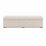 Outside The Box 62x20x18 Remy Federal Blue Poly Performance Rectangular Storage Caster Ottoman 12198-52 (W)(