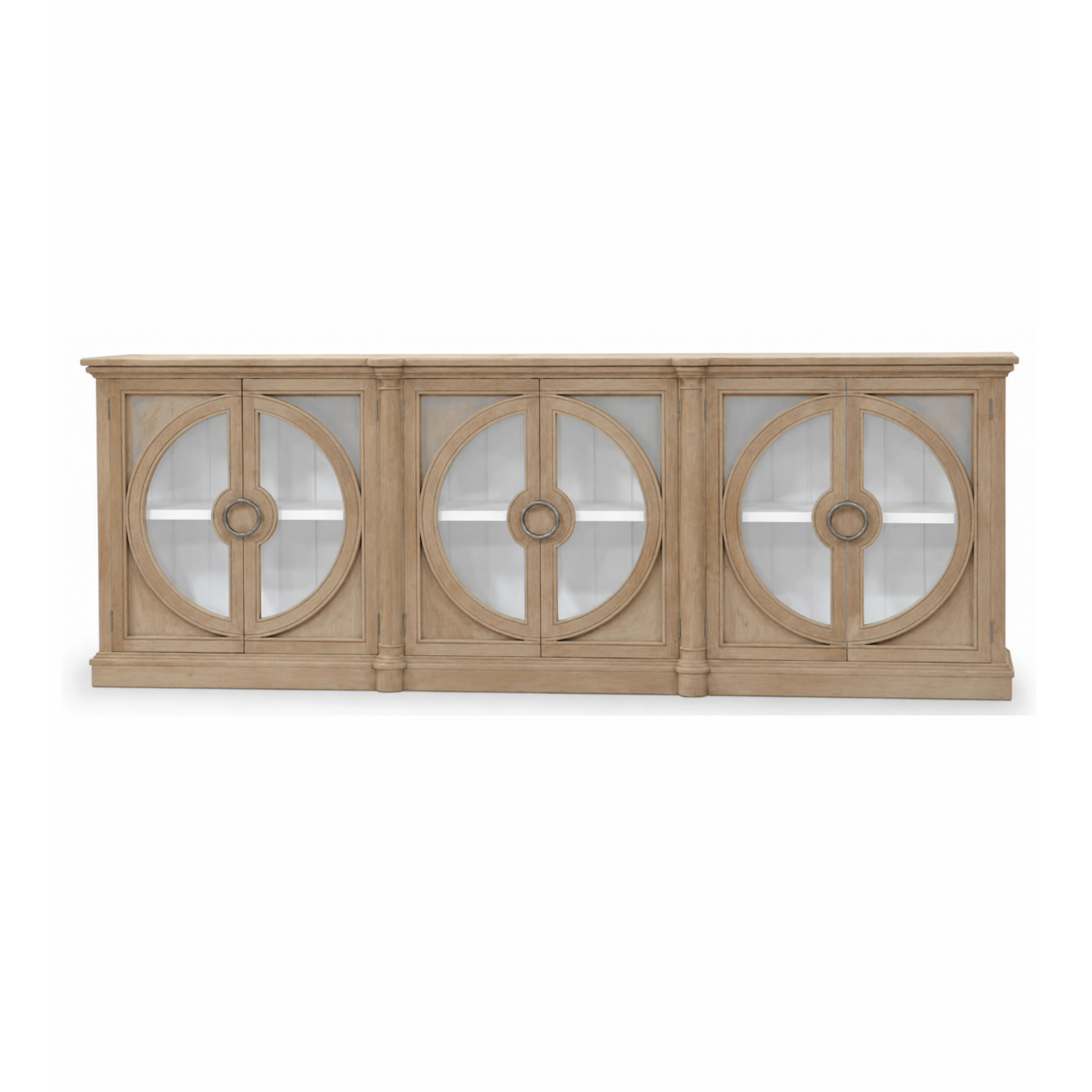 Outside The Box 110x17x41 Pimlico Solid Mahogany 6 Door Sideboard In Sandbar - SNB-HRW