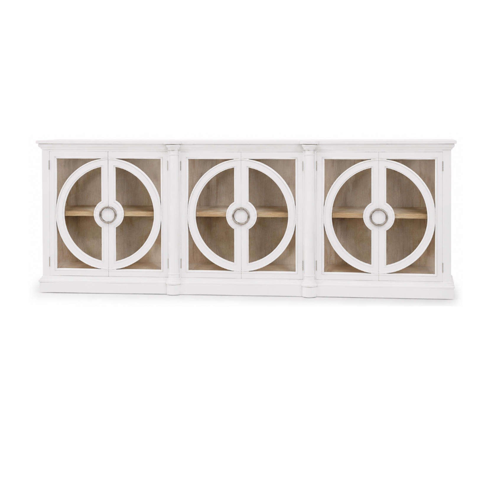Outside The Box 110x17x41 Pimlico Solid Mahogany 6 Door Sideboard In Architectural White - HRW-SNB