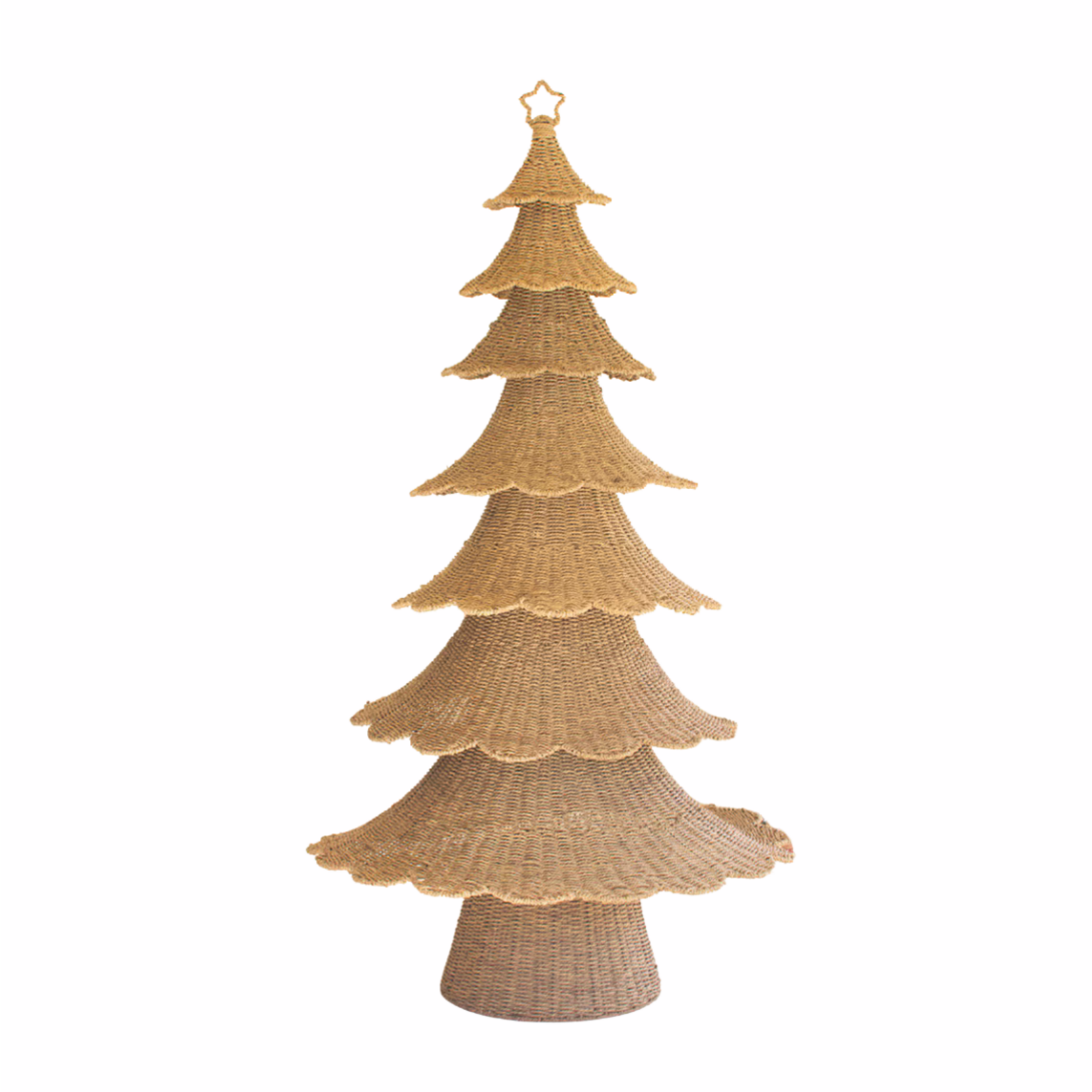 Outside The Box 98" Natural Woven Vine Hand Crafted Christmas Tree