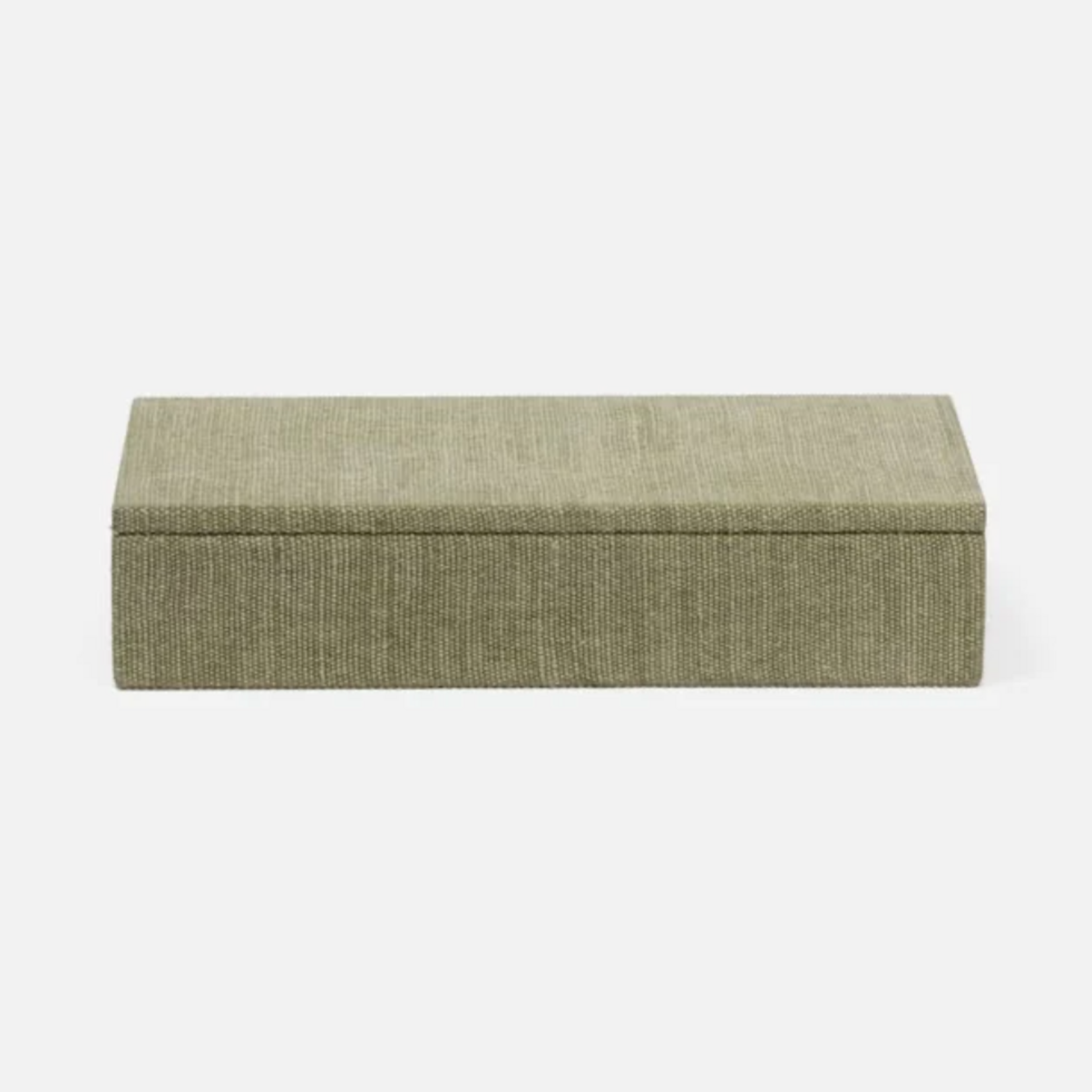 Outside The Box 13x6x3 Blarney Cotton Jute Decorative Box In Light Green