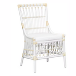 Outside The Box La Salle Rattan & Cane  Dining Chair In Off White