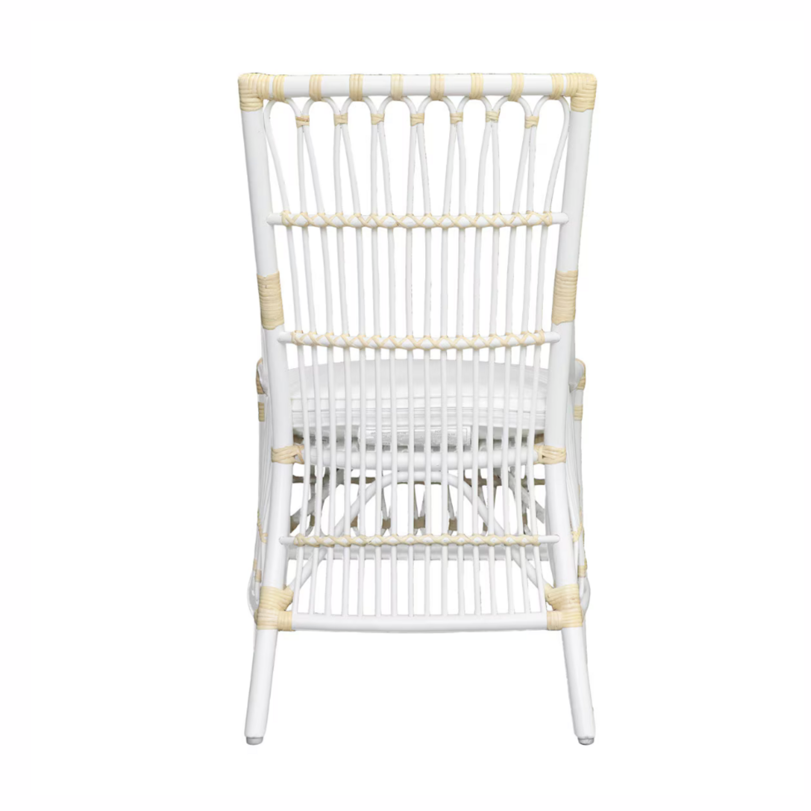 Outside The Box La Salle Rattan & Cane  Dining Chair In Off White