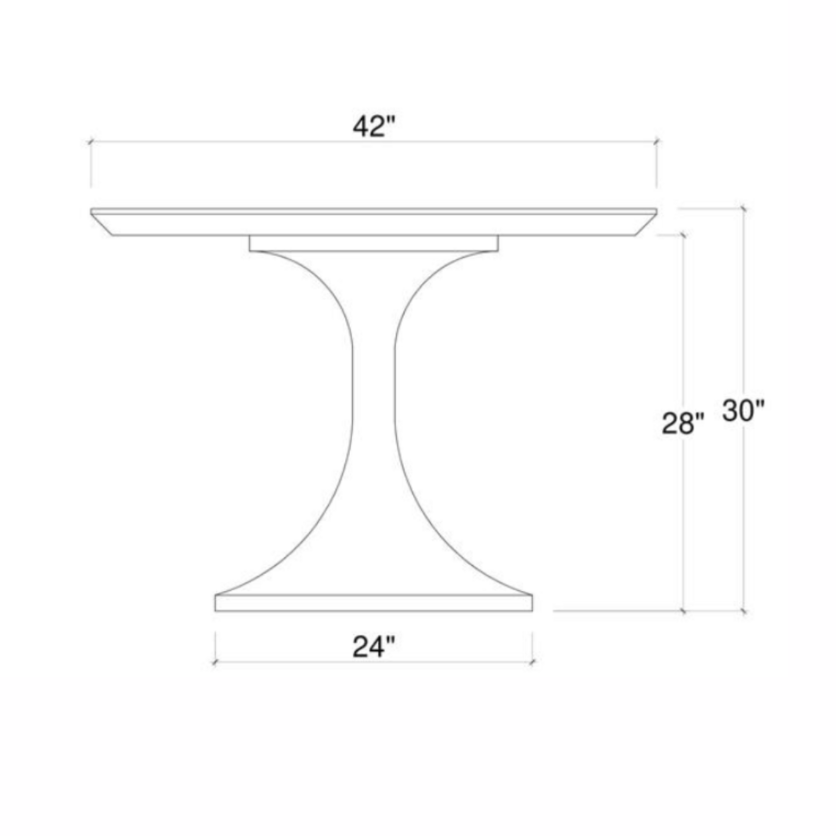 Outside The Box 42" Pierre Solid Mahogany Round Bistro Table In Sandbar SNB