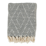Outside The Box 50x60 Black & White Diamond Woven Throw Blanket - TH015