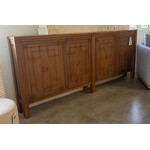 Outside The Box 90x9x38 Knightsbridge Solid Mahogany 4 Door Slim Sideboard In Fruitwood - FRW