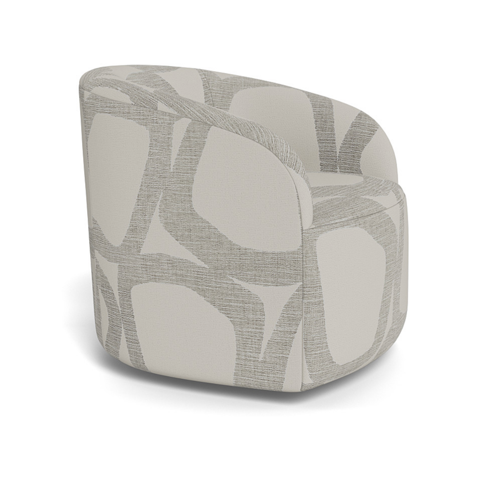 Outside The Box Exhale Keegan Sisal 100% Poly Performance Poly Upholstered Swivel Chair F-001846-1 (Tier 4)