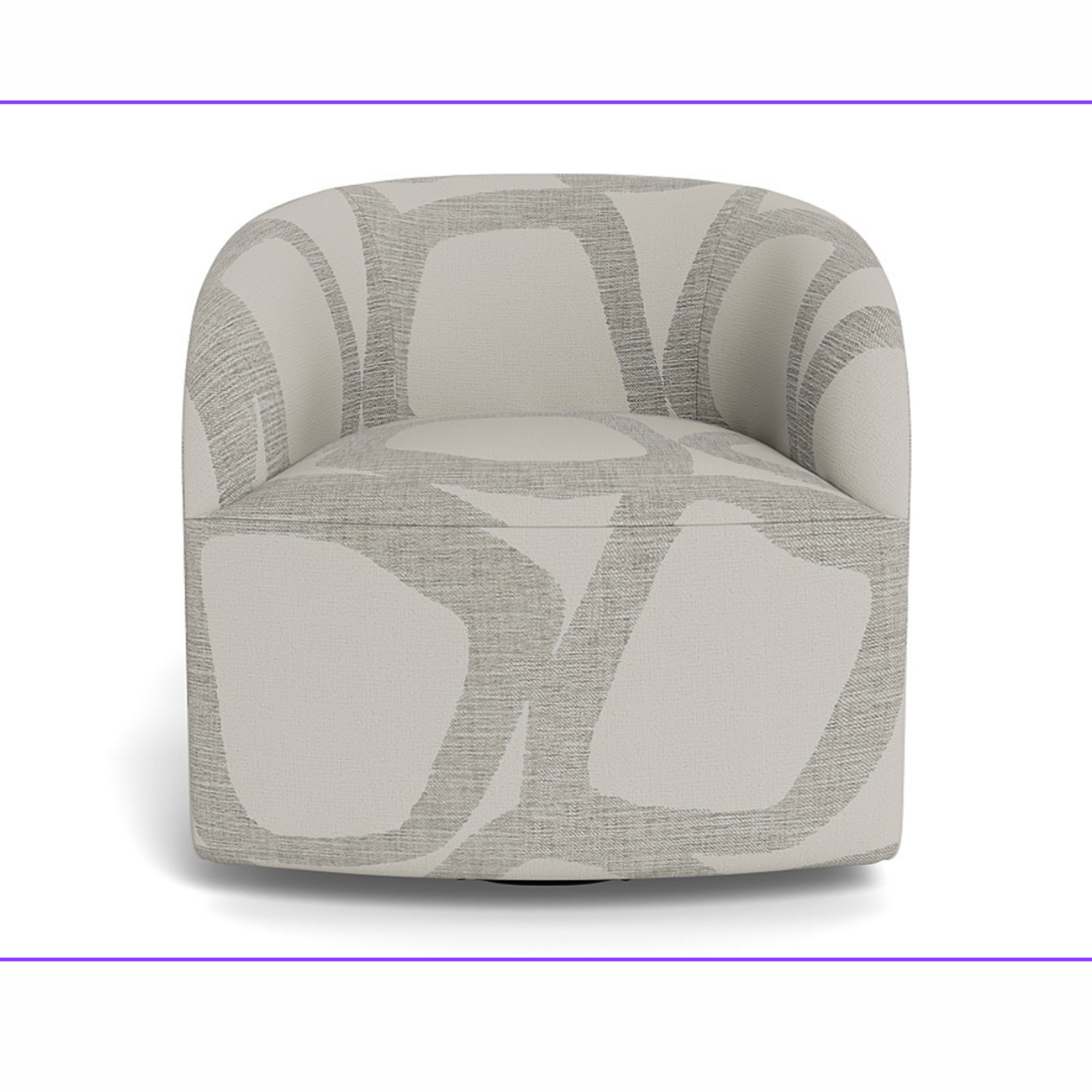 Outside The Box Exhale Keegan Sisal 100% Poly Performance Poly Upholstered Swivel Chair F-001846-1 (Tier 4)
