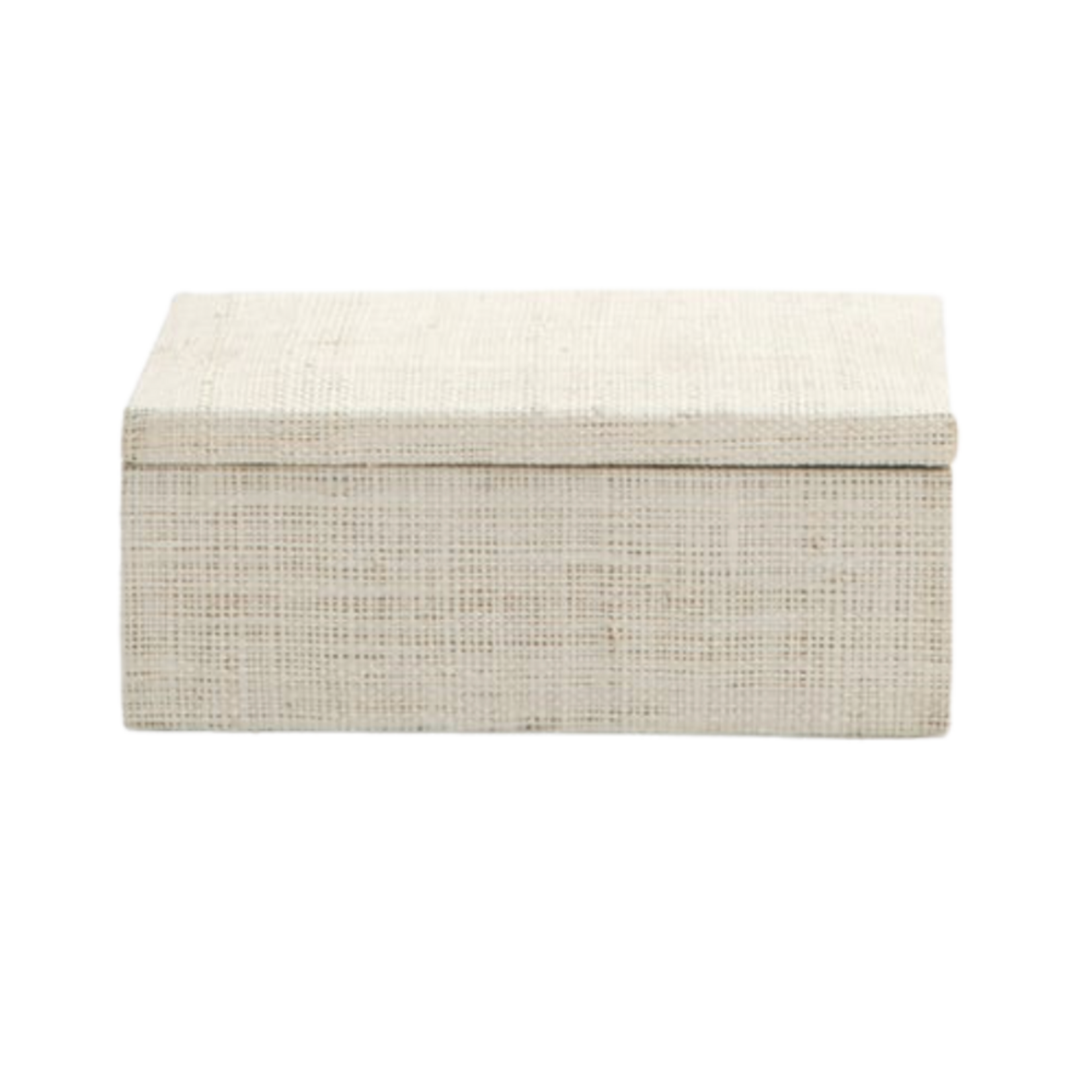 Outside The Box 7x5x3 Bayan Raffia Decorative Box In Natural