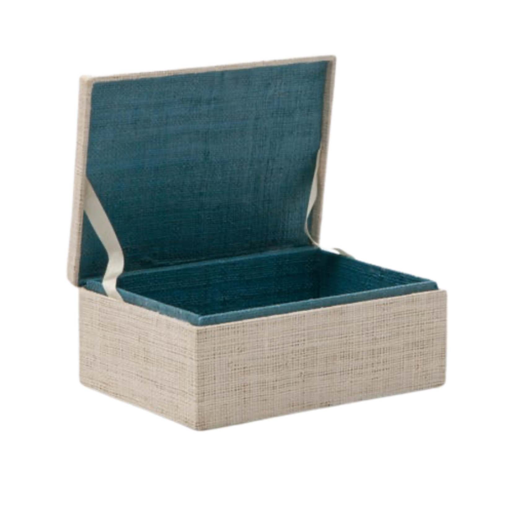 Outside The Box 7x5x3 Bayan Raffia Decorative Box In Natural