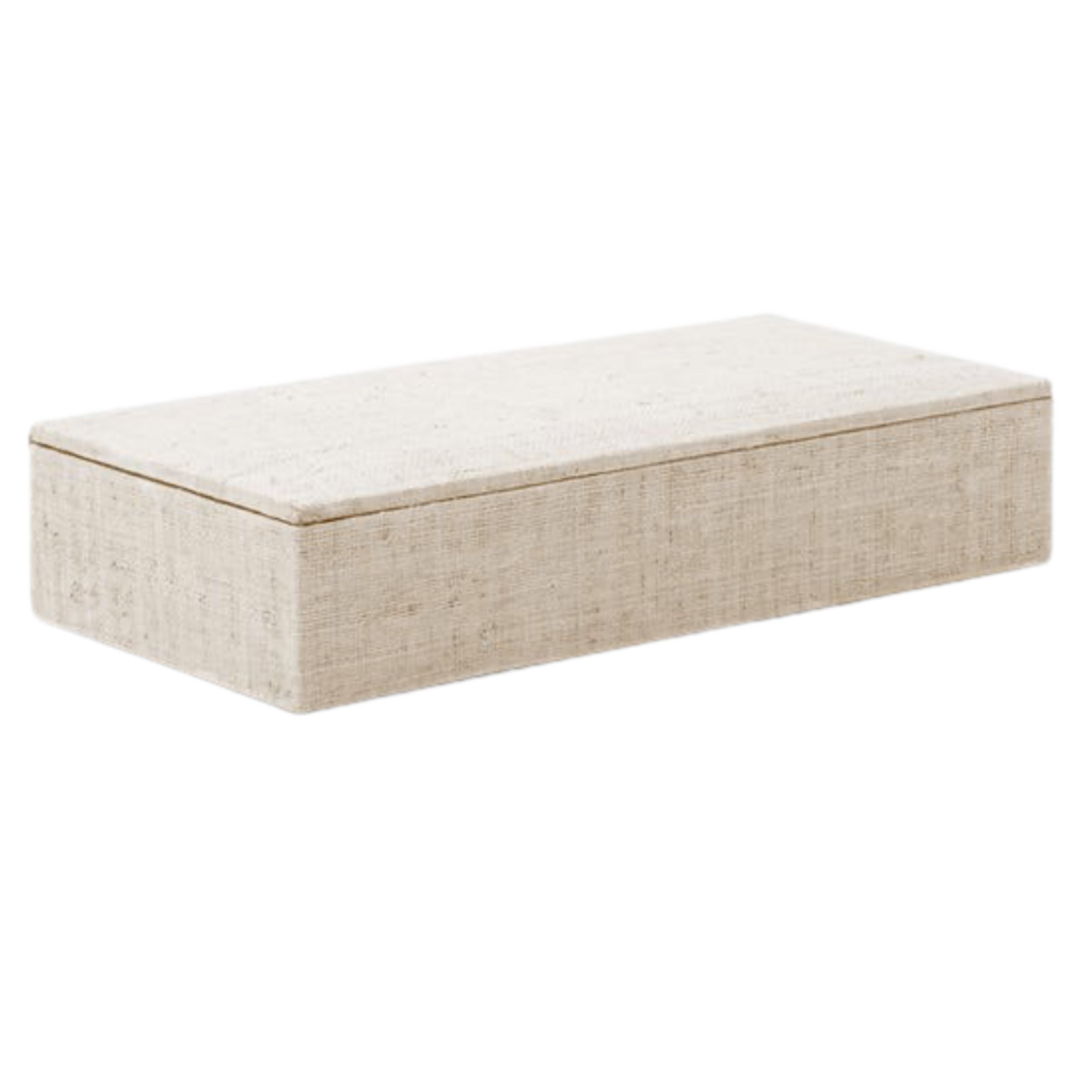 Outside The Box 13x6x3 Bayan Raffia Decorative Box In Natural