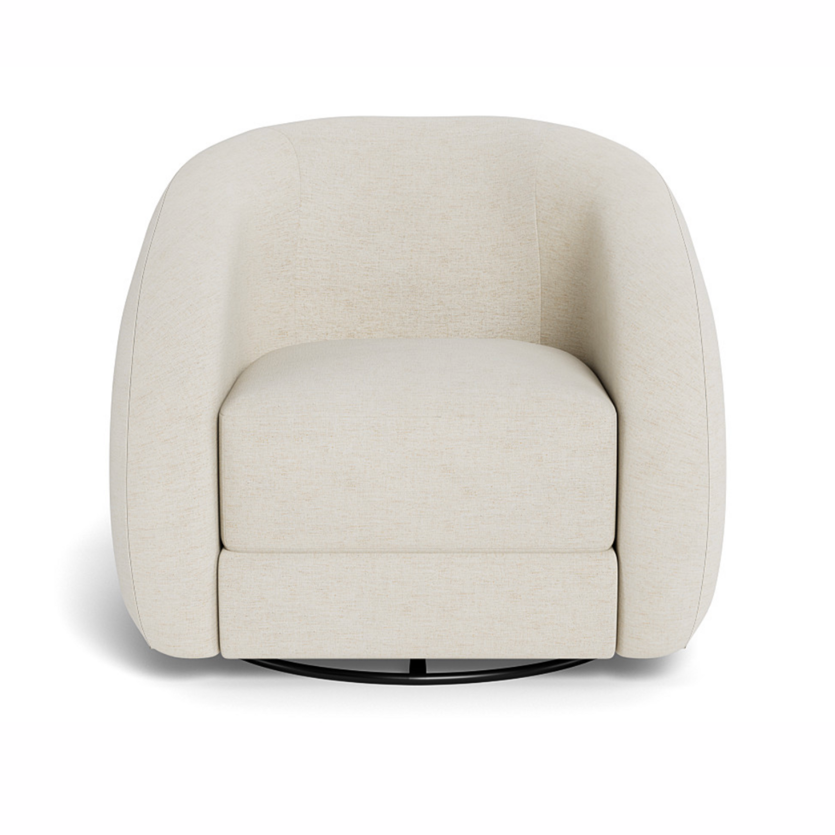 Outside The Box Dylan Nomad Snow Performance Uni-Blend Cushion Swivel Accent Chair F-001201-1 (Tier 4 )