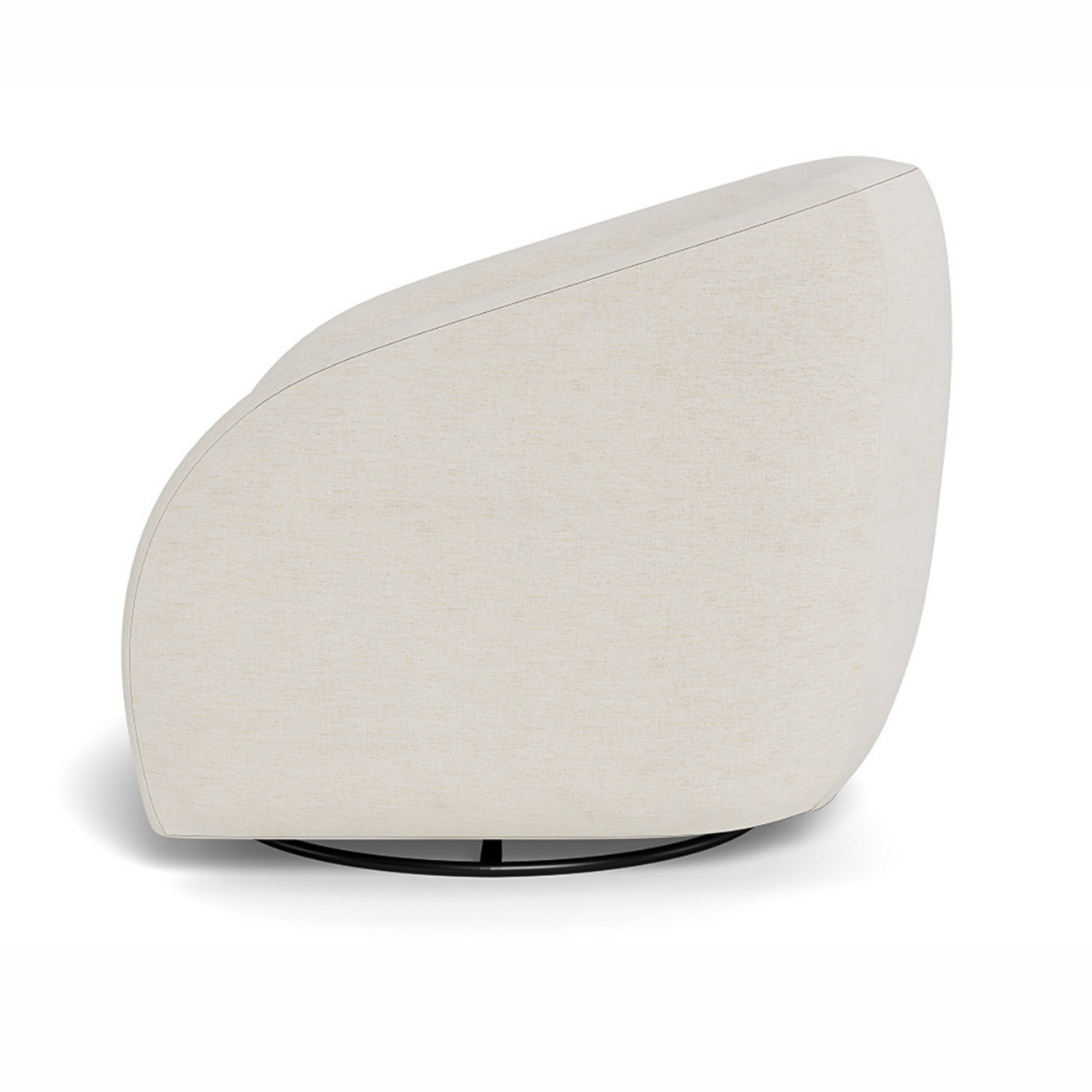 Outside The Box Dylan Nomad Snow Performance Uni-Blend Cushion Swivel Accent Chair F-001201-1 (Tier 4 )