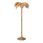 Outside The Box 72" Solana Palm Tree Natural Rattan Floor Lamp