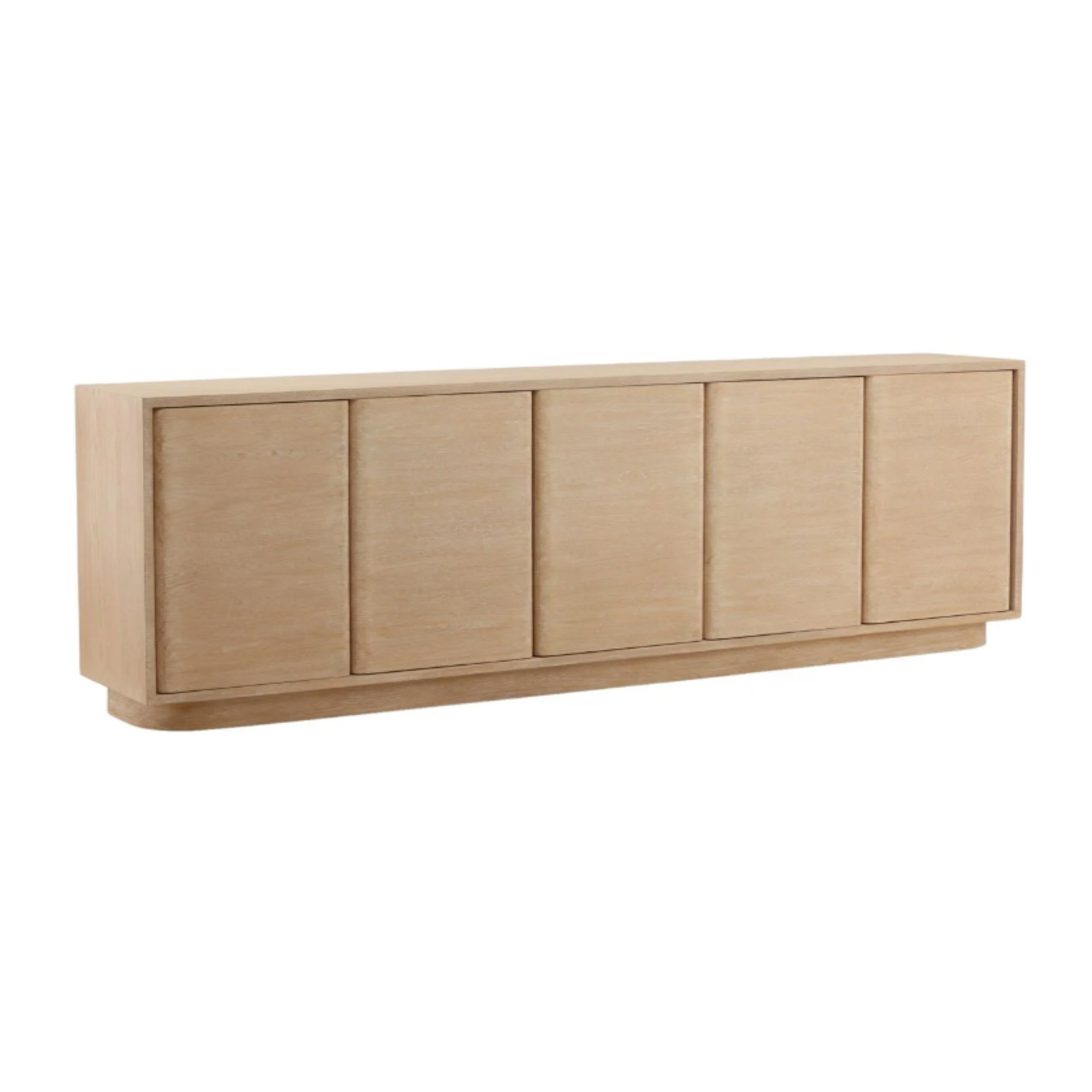 Outside The Box 105x18x32 Zay Oak Light Natural Wood 5 Door Sideboard