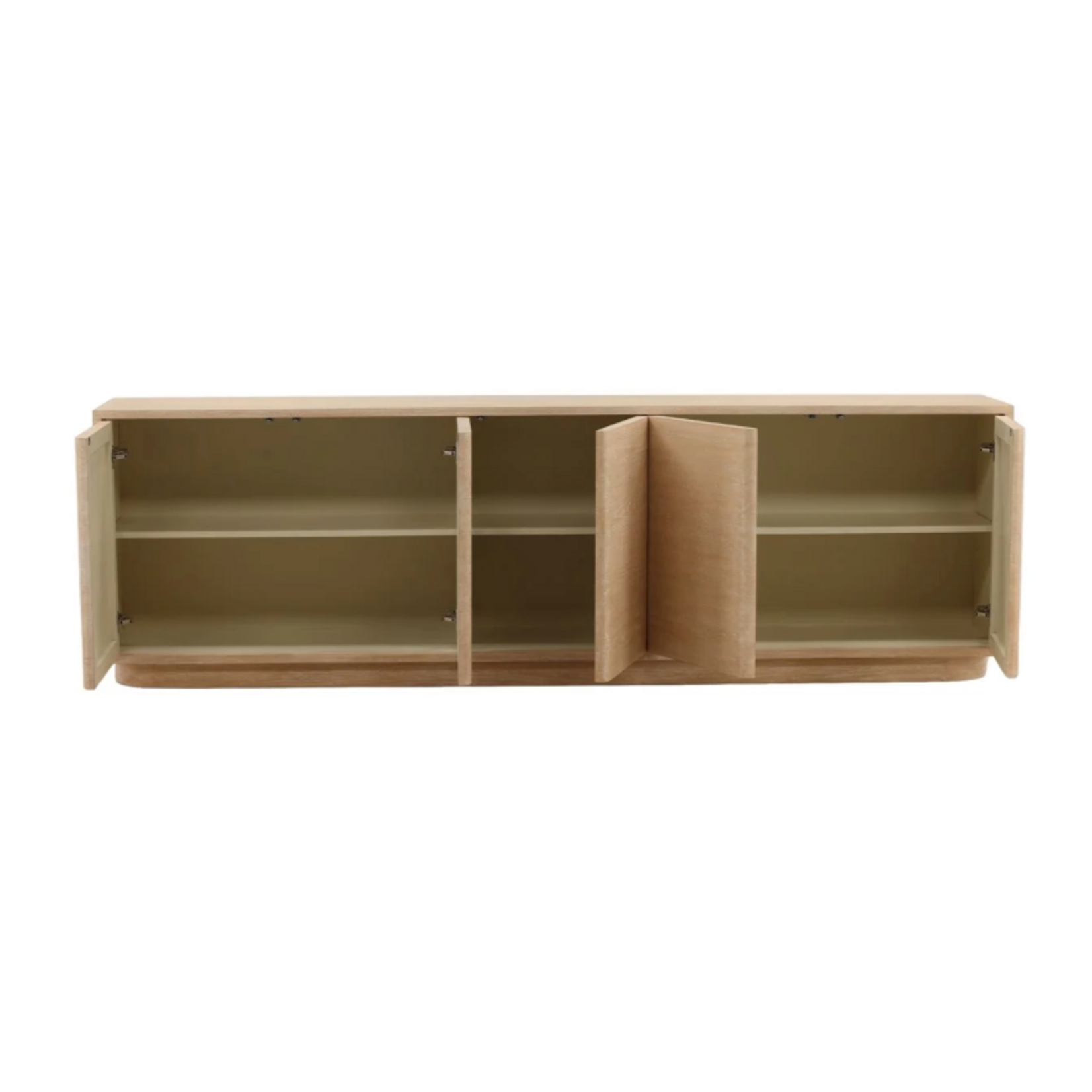 Outside The Box 105x18x32 Zay Oak Light Natural Wood 5 Door Sideboard