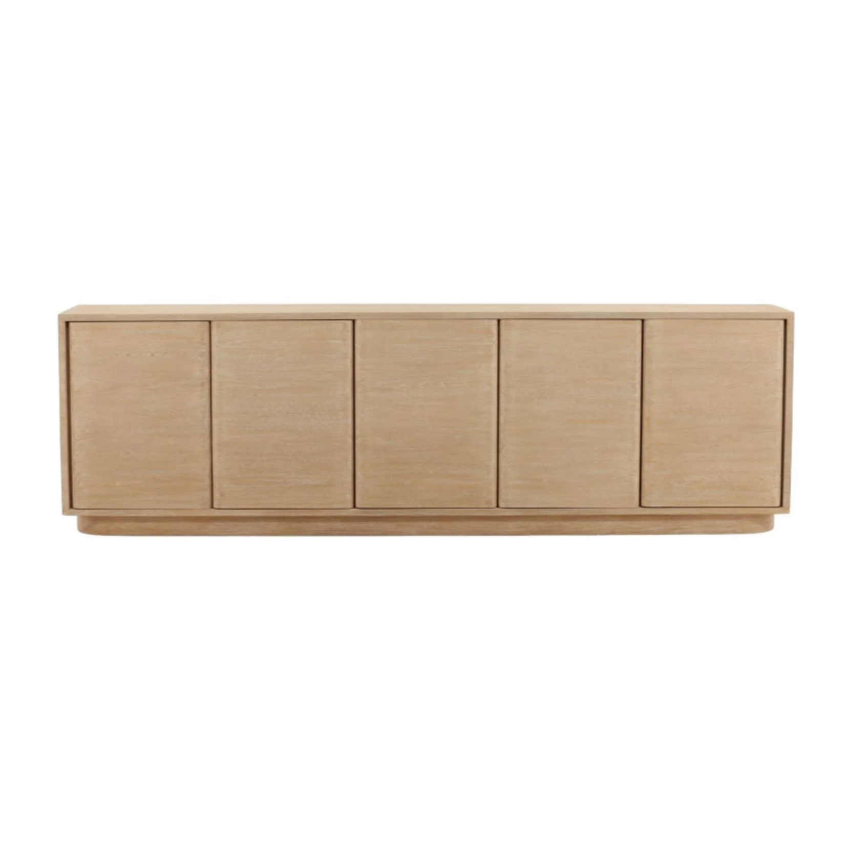 Outside The Box 105x18x32 Zay Oak Light Natural Wood 5 Door Sideboard