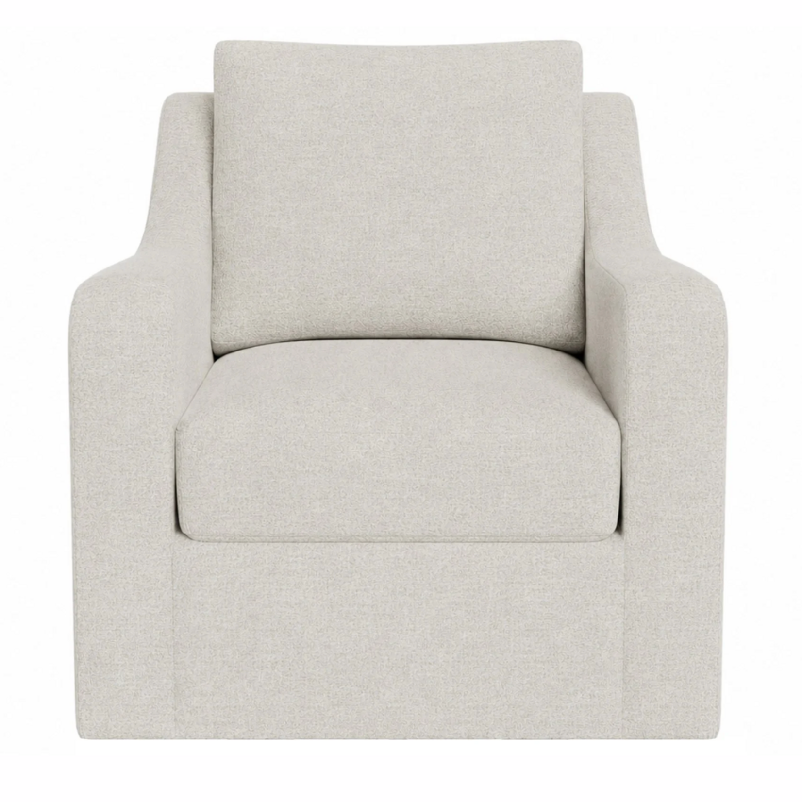 Outside The Box Filmore Ayers Vanilla Poly Performance Upholstered Swivel Chair Tier 2