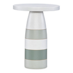 Outside The Box 18x24 Green & White Oh Buoy Spot Side Table