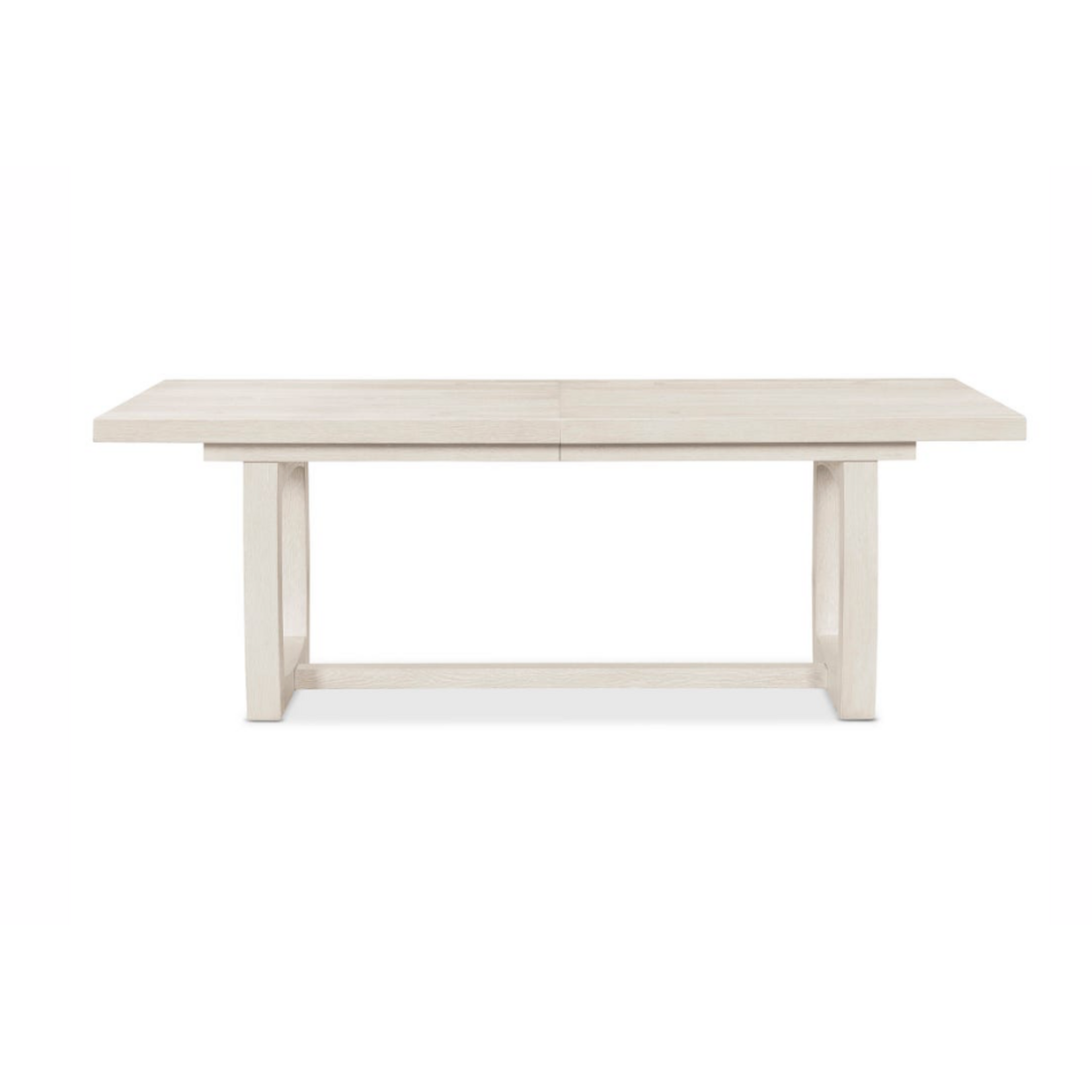 Outside The Box 86" Extends To 126" Duval White Washed Oak Wood Rectangle Dining Table