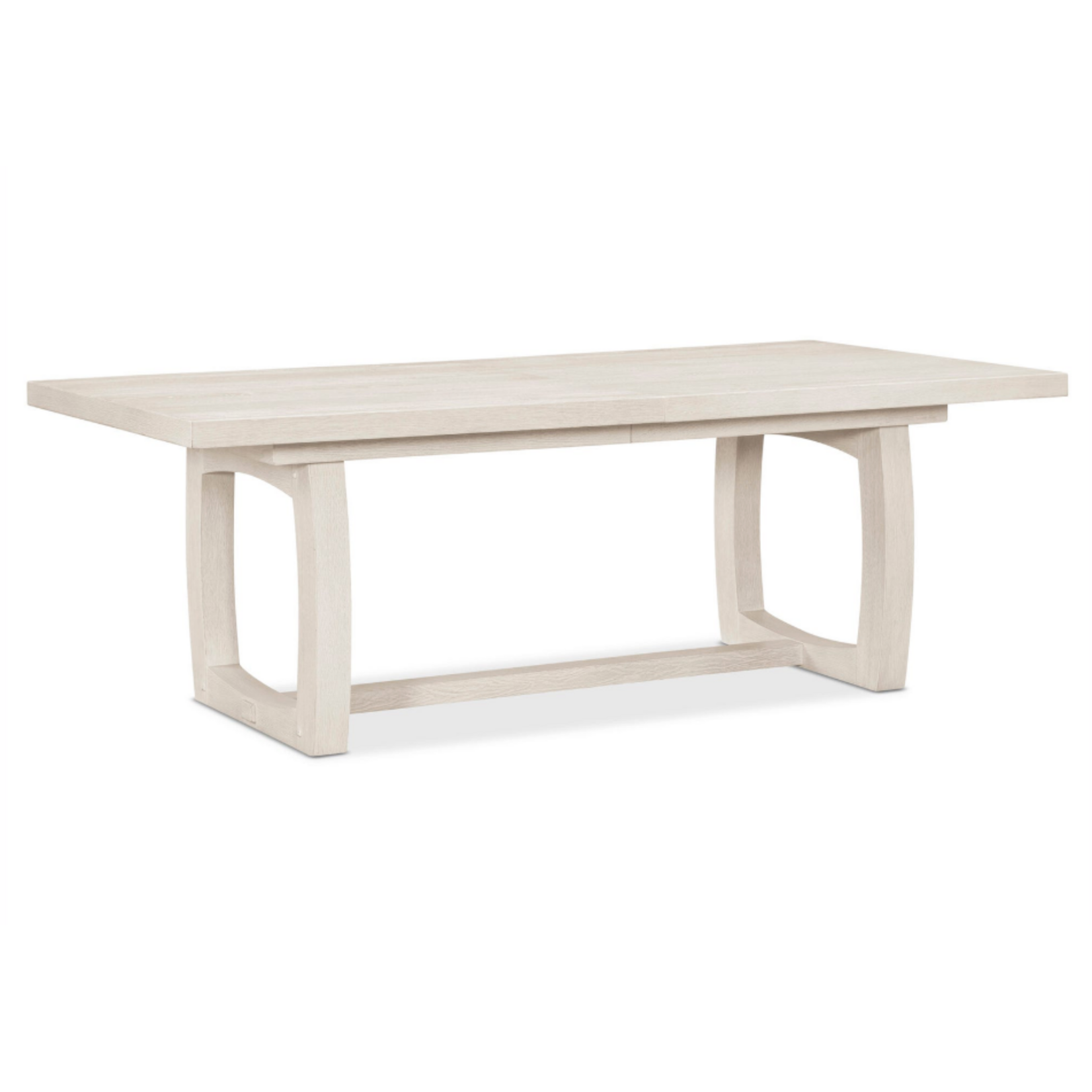 Outside The Box 86" Extends To 126" Duval White Washed Oak Wood Rectangle Dining Table