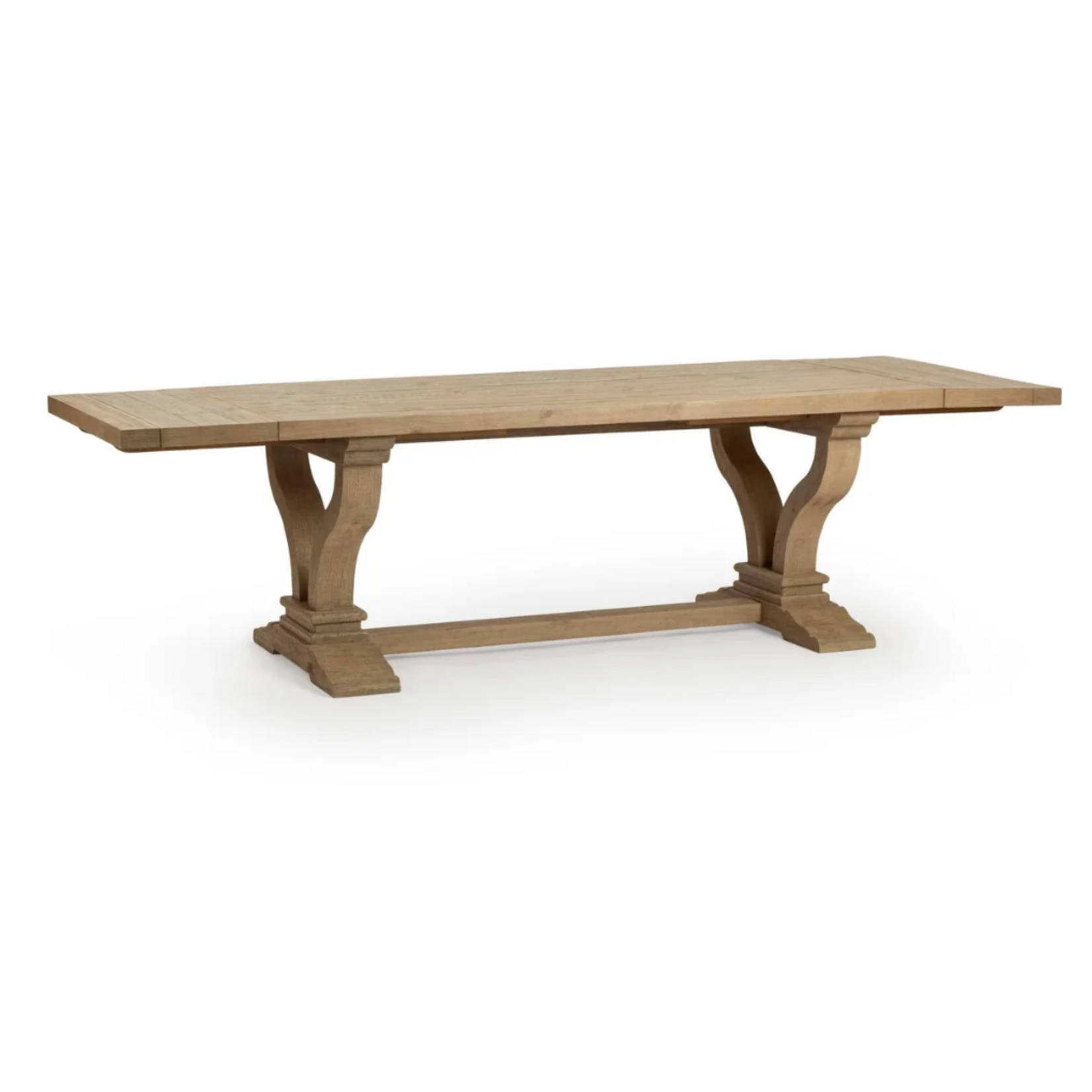 Outside The Box 86" Extends To 110" Julia Soft Earth Reclaimed Pine Wood Dining Table