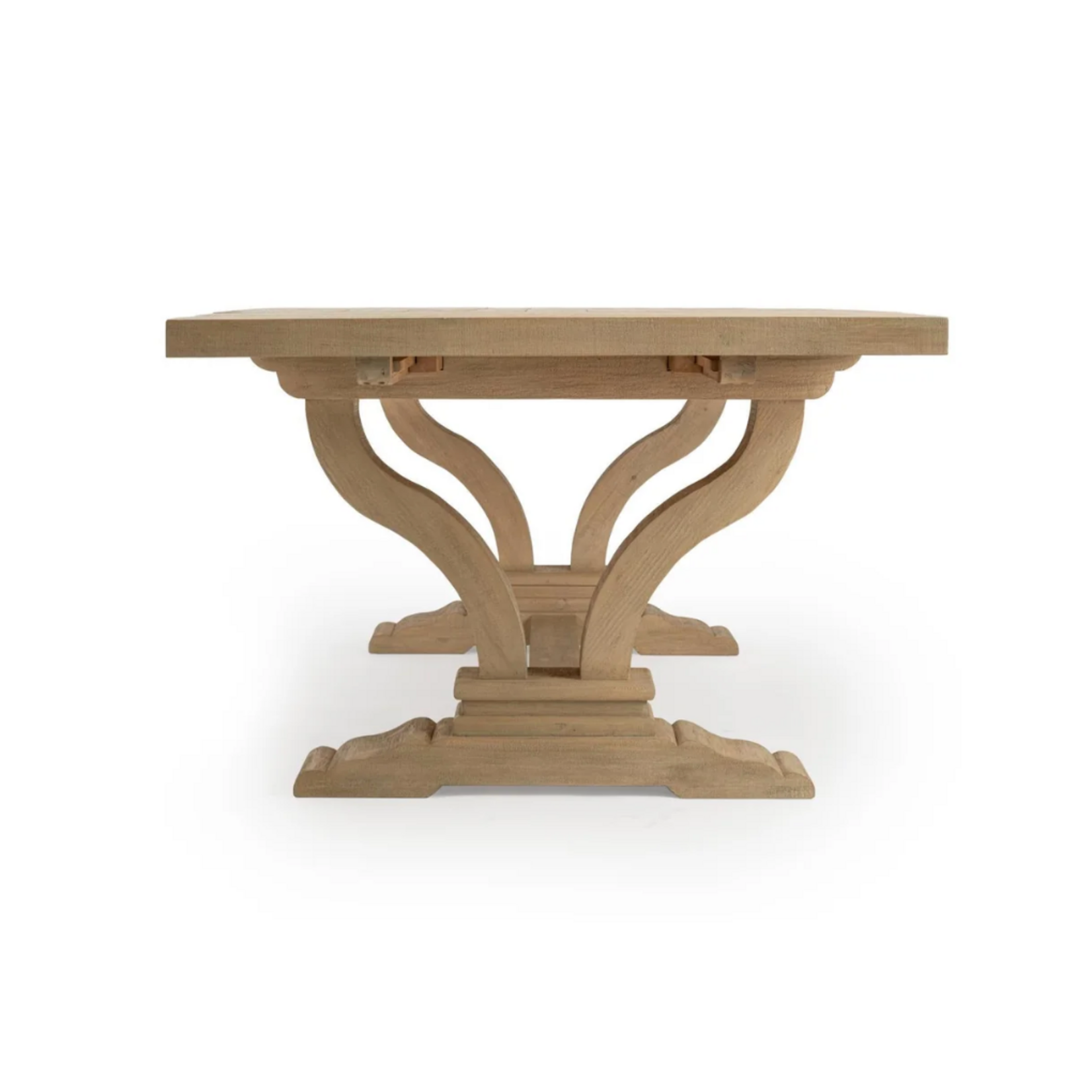 Outside The Box 86" Extends To 110" Julia Soft Earth Reclaimed Pine Wood Dining Table
