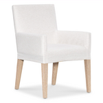 Outside The Box Marseille Lilou Cotton Performance Slipcover Arm Dining Chair