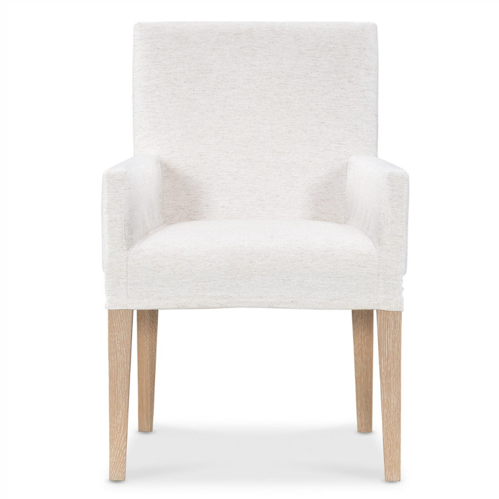 Outside The Box Marseille Lilou Cotton Performance Slipcover Arm Dining Chair