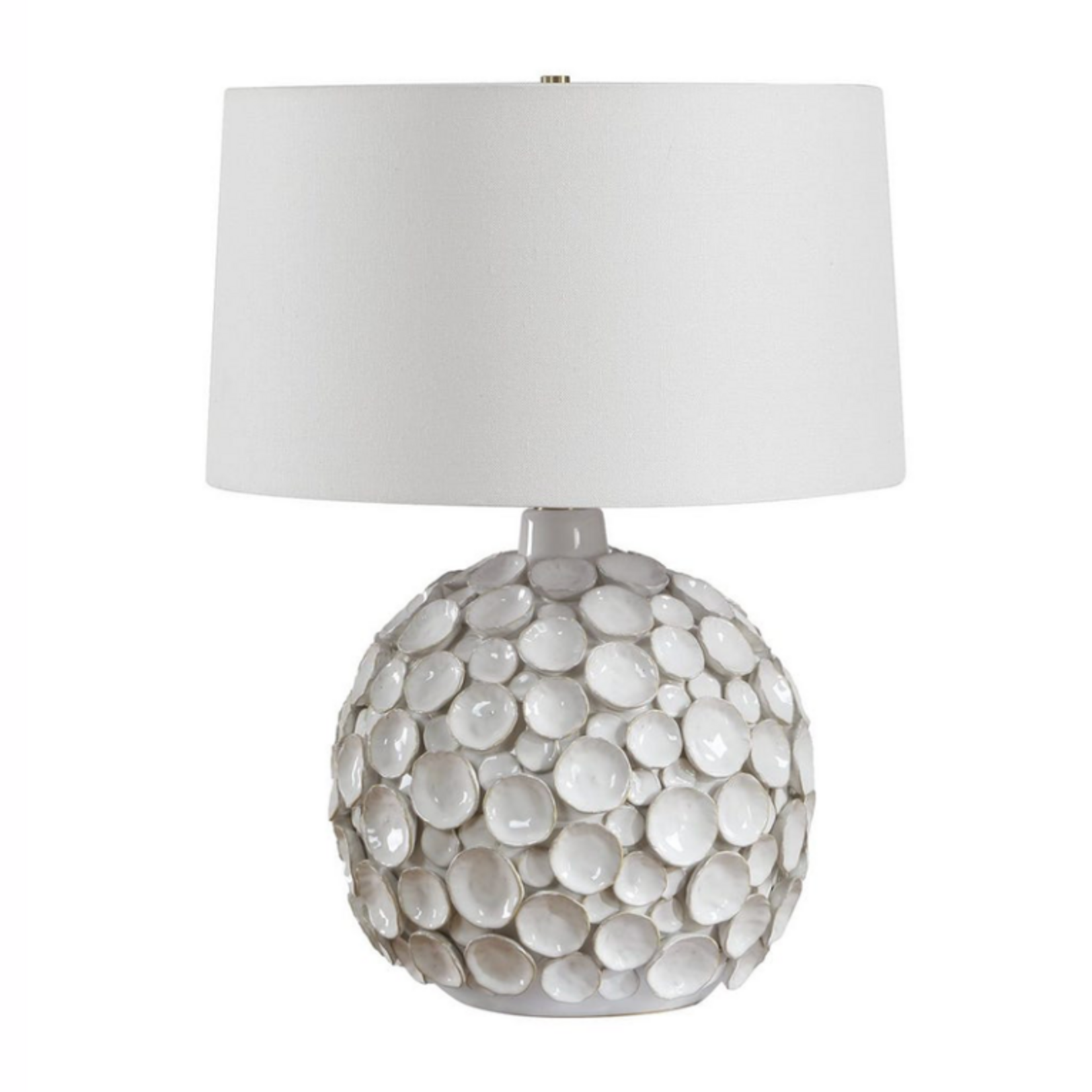 Outside The Box 26" Uttermost Hartley Warm White Glazed Table Lamp