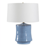 Outside The Box 23" Uttermost Kamara Powder Blue Glazed Table Lamp
