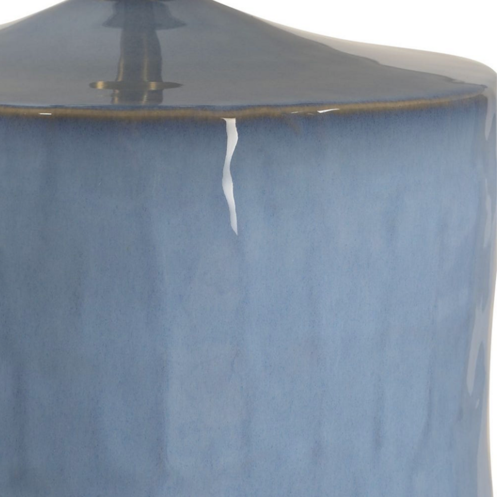 Outside The Box 23" Uttermost Kamara Powder Blue Glazed Table Lamp