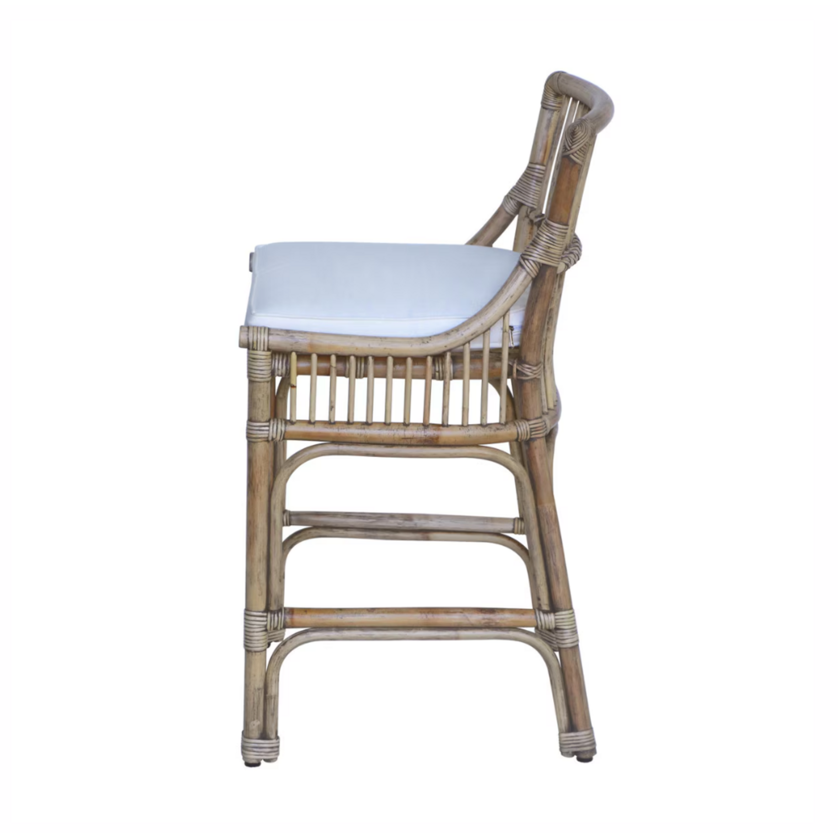 Outside The Box 27" Winston II Rattan Counter Stool In Antique Natural