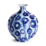 Outside The Box 12" Barclay Butera Catalina Blue & White Vase