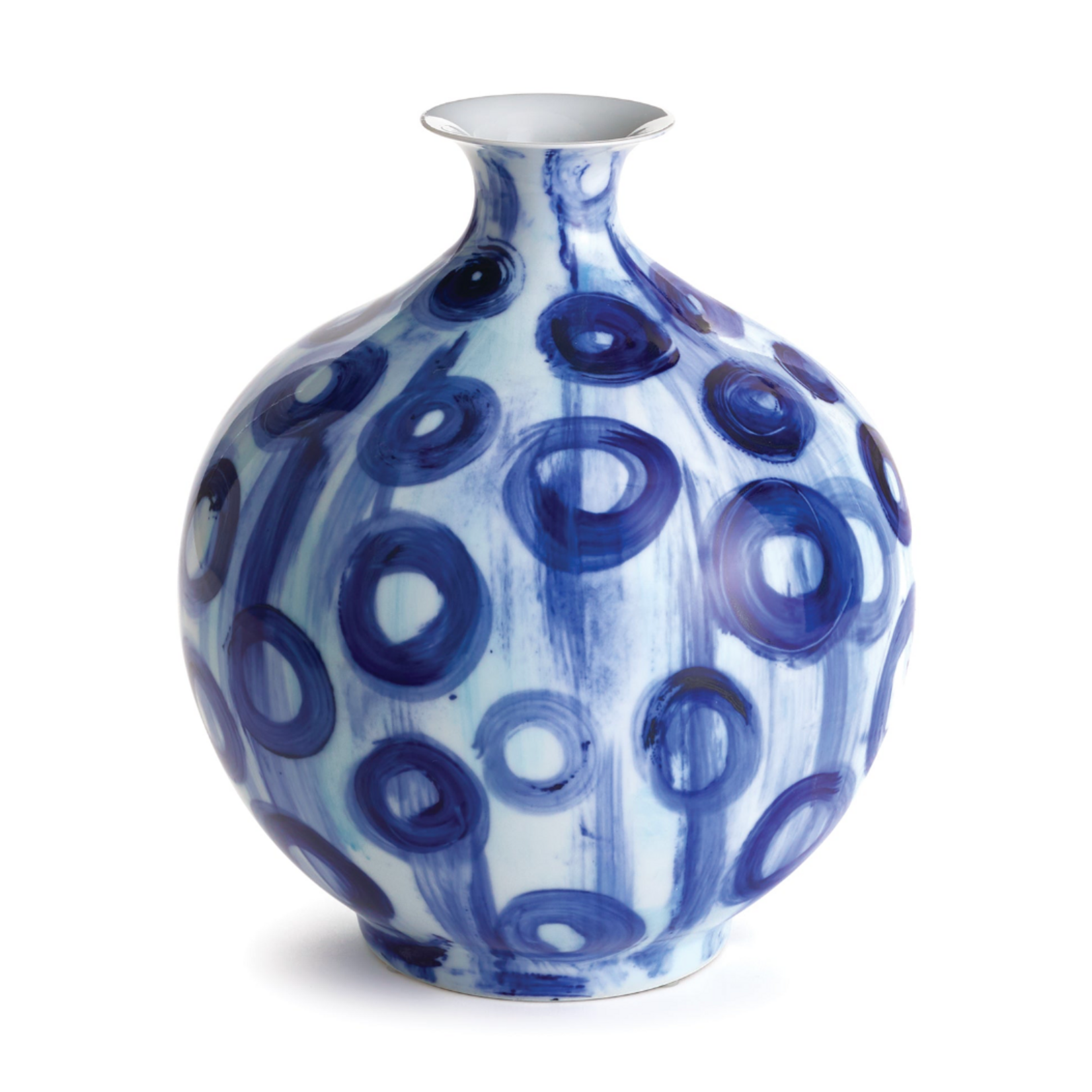Outside The Box 12" Barclay Butera Catalina Blue & White Vase