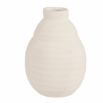 Outside The Box 14" Callum White Ecomix Textured Vase