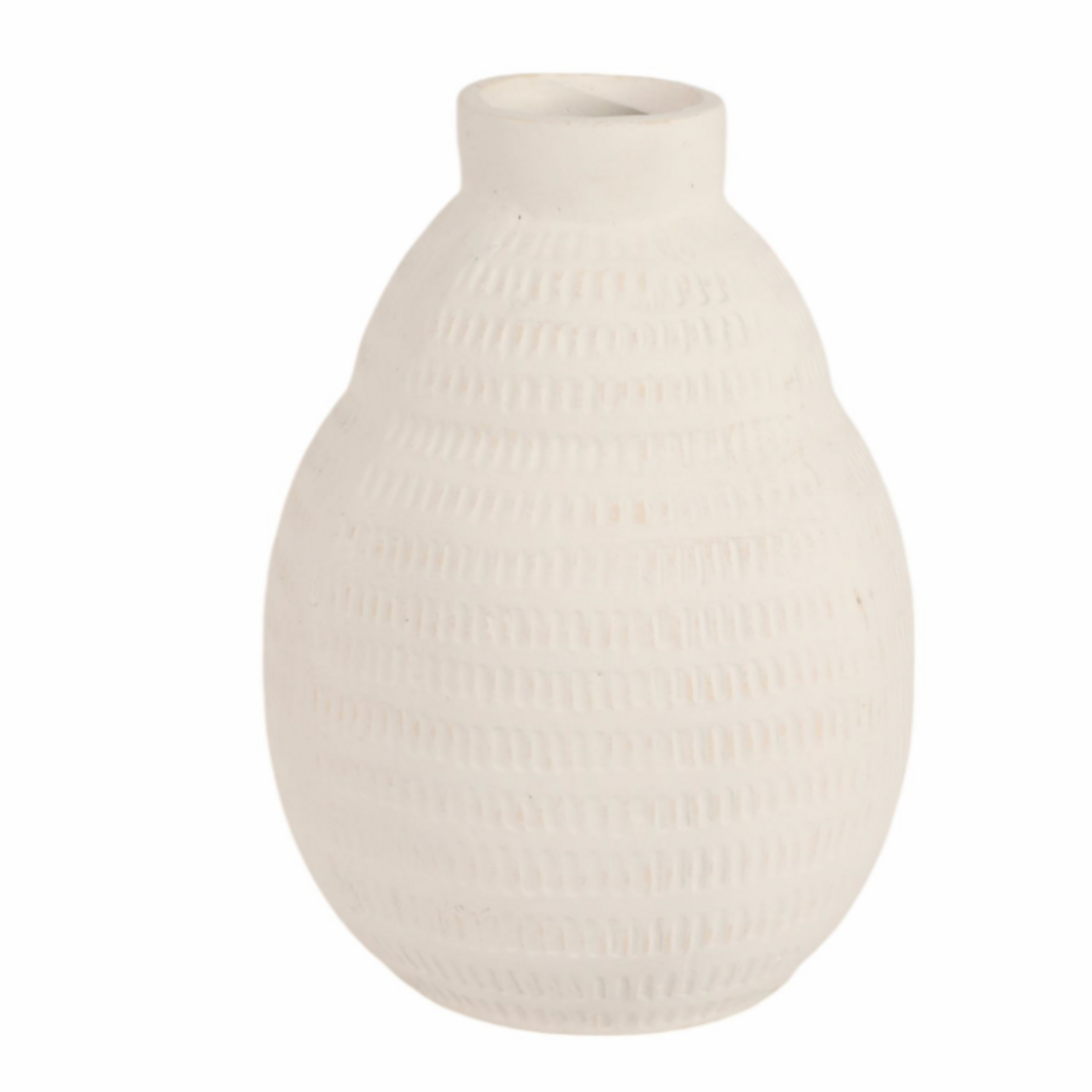 Outside The Box 14" Callum White Ecomix Textured Vase