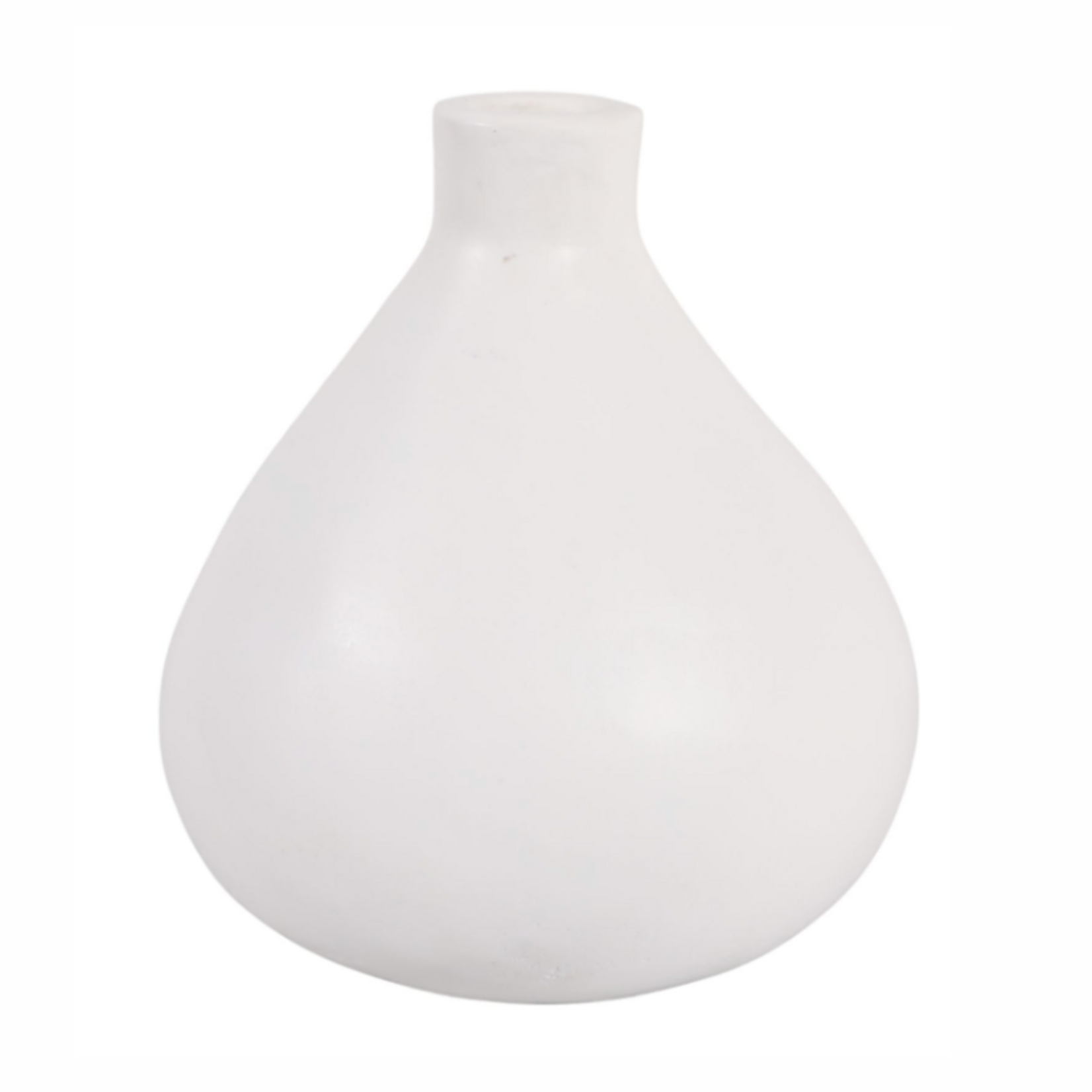 Outside The Box 9" Braga White Portugal Terracotta Vase