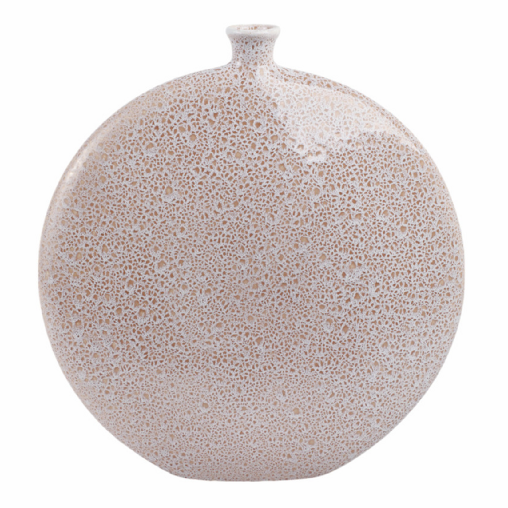 Outside The Box 12" Braga Portugal Cream Earthenware Ceramic Vase