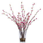 Outside The Box 29" Pink Cherry Blossom Faux Plant In Glass Vase